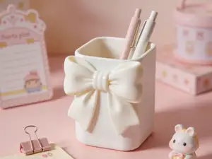 蝴蝶结化妆刷收纳筒 | 笔筒