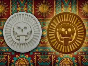 Aztec Death Disk - Mictlāntēcutli