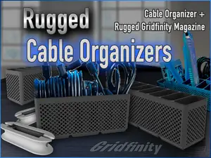 Rugged USB Cable Organizer - Gridfinity