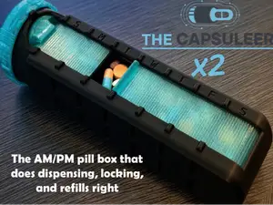 Locking Pill Box AM/PM | The Capsuleer x2