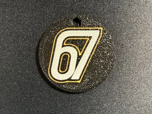 6 7 67 Keychain