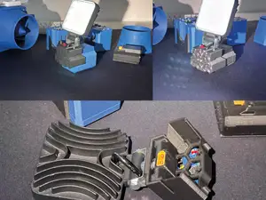 Battery spotlight attachment