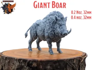 Giant Boar - MGM Print-Ready Mini