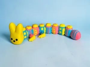 Easter Peep Fidget Clicker Flexi Dragon Figure