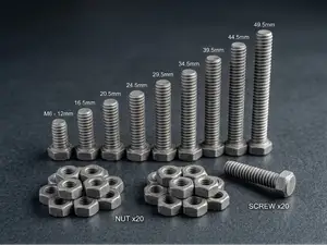 M6 High-Precision Screw & Nut Kit (Multi-Length)