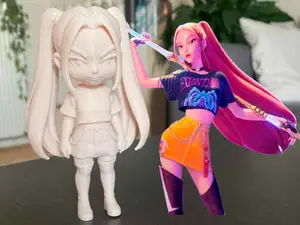 Kpop Demon Hunters Mira chibi style