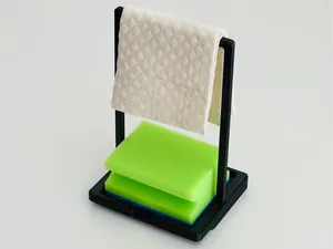 Kitchen sponge & rag holder