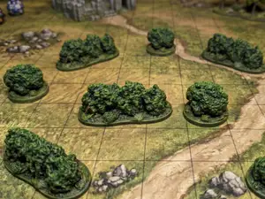 DnD Bush terrain miniature (set of 2 bushes)
