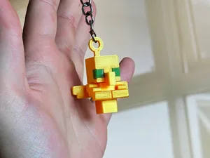 Minecraft Totem Of Undying Keychain (No AMS)