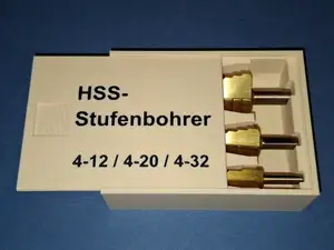 Stepped drill case / Stufenbohrer Box