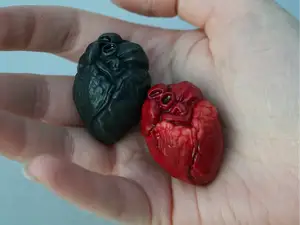 Keychain Coração Realista 3D Print