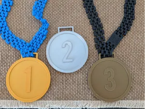 Simple, Modern Medal & Chain Set (1st, 2nd, 3rd)