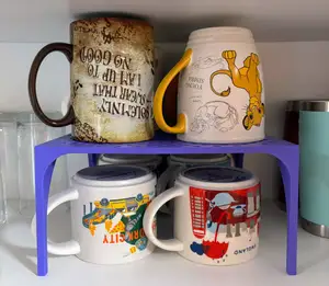 Stack & Store Mug & Misc Cabinet Shelf Organizer