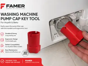 Arçelik Beko Washing Machine Pump Cap Key Tool