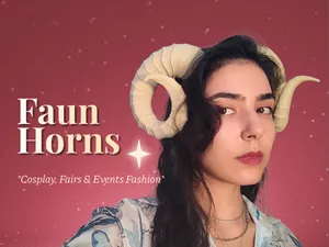 Faun Horns - Wearable LARP & Renfaire Accessory