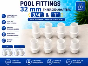 Pool Fittings  Hose 32mm 3/4'' & 1'' Set