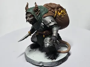 Rat Warrior Miniature – Fantasy Creature