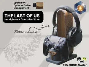 Headphone + Controller Stand inspired by TLOU
