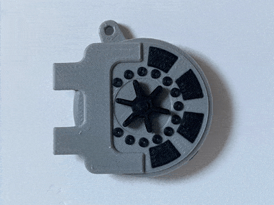 Vault door keychain