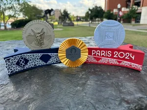 Paris 2024 Paralympic Medal with Display Stand