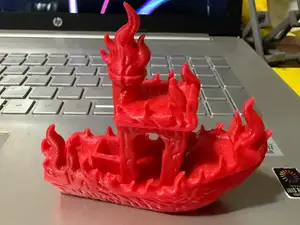 Flame Benchy – The Burning Testboat