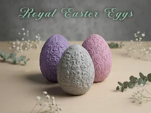 Ornate Royal Easter Eggs Filigree Decor Collection