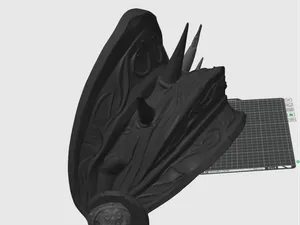 lichking right shoulder plate/pauldron