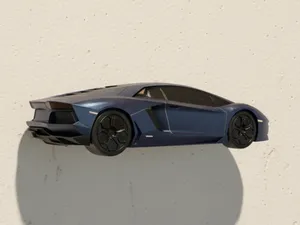 Lamborghini Aventador Wall Art - Side View