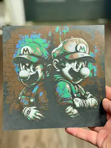 Mario Grunge Style HueForge | Super Mario 