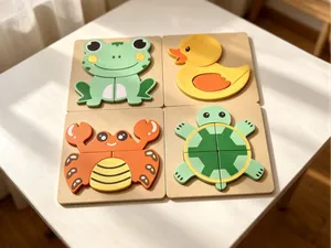 Montessori 4-in-1 Animal 3D Puzzle