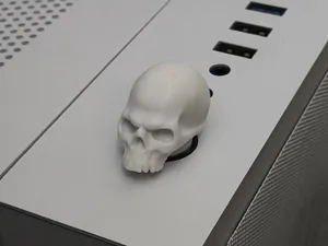 Capa de Botão Power Caveira