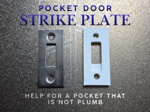 Pocket door strike plate