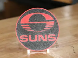 Gold Coast Suns AFL Round Football Team Coaster
