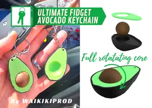 The Ultimate Fidget Avocado keychain