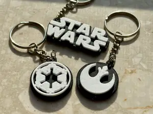 Star Wars keychain ( logo, empire, rebellion) AMS
