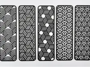 Geometric Line Art Bookmarks