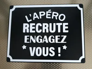Panneau L'Apéro Recrute Engagez-vous !