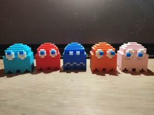 Pixel Pac-man ghost 