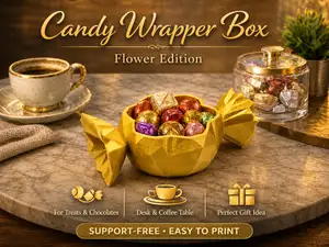 Candy Wrapper Box | Flower Edition