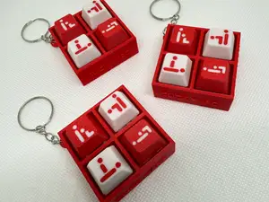 4-Key Fidget Clicker Keychain - AMS - NSFW