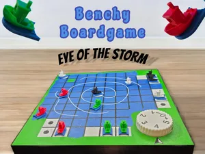 Benchy Boardgame - Pawns move by Magnets and Gears