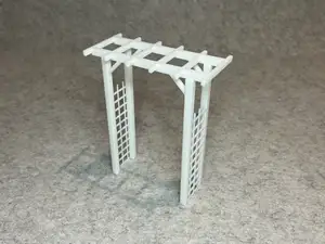 Dollhouse garden plant flower arch miniature