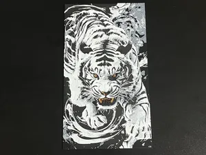 Tiger Dashing Down the Mountain Hueforge