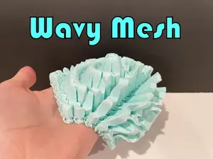 Wavy Mesh - NASA Fabric