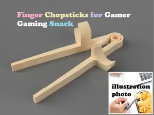 Finger Chopsticks for Gamer Gaming Snack
