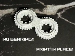 "Double simplespin" Print in place fighet spinner