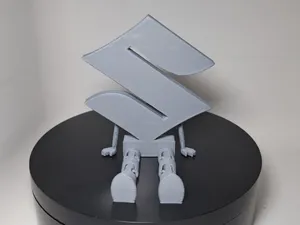 Suzuki logo with flexi legs