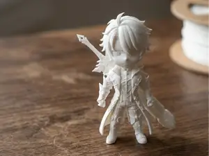 Genshin impact Varka Chibi Bust 3D Print Model 248
