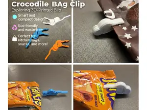 Bag Clip Coccodrillo: resistente e riutilizzabile