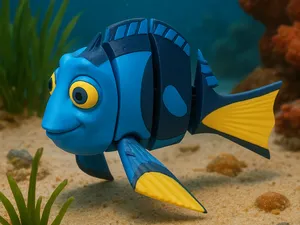 Finding Nemo - Flexi Dory Fish - Articulated Toy
